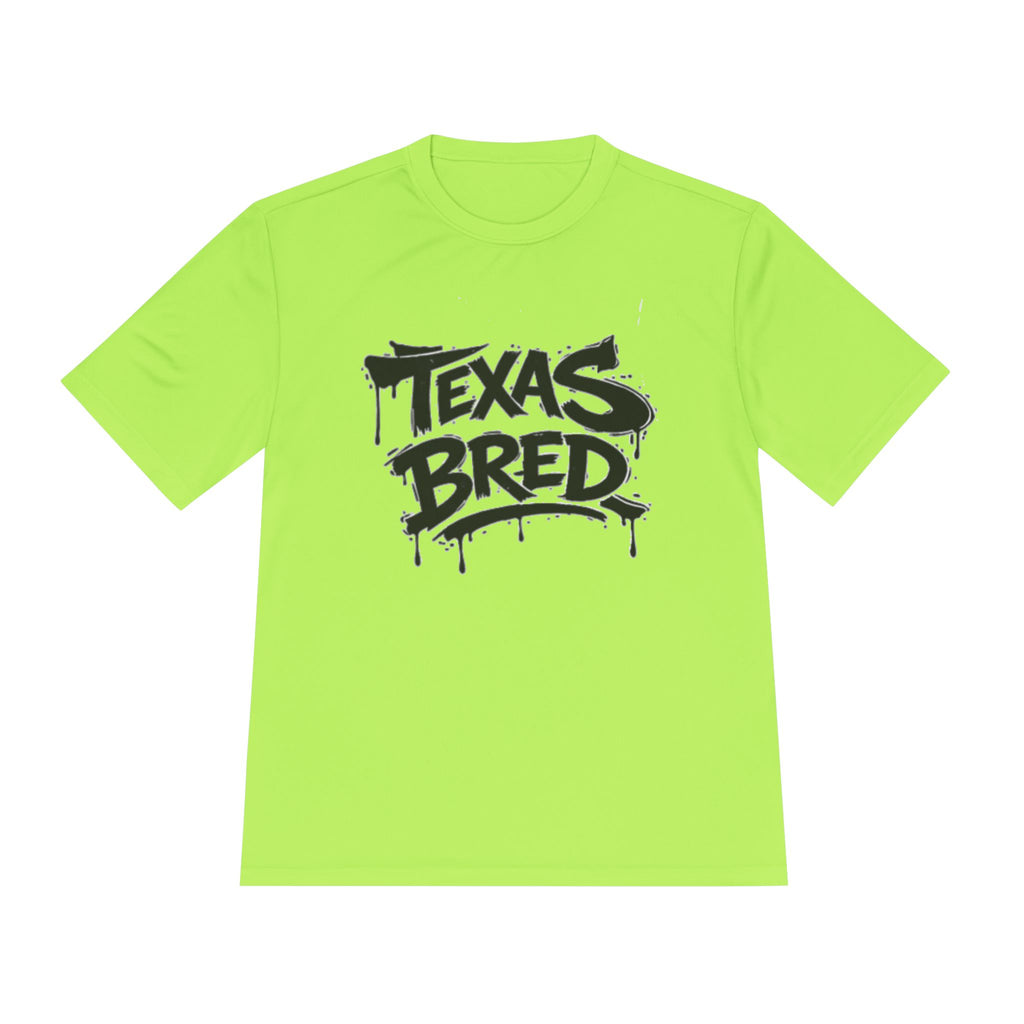 Texas Bred Moisture-Wicking Tee — Graffiti Style State Pride Shirt