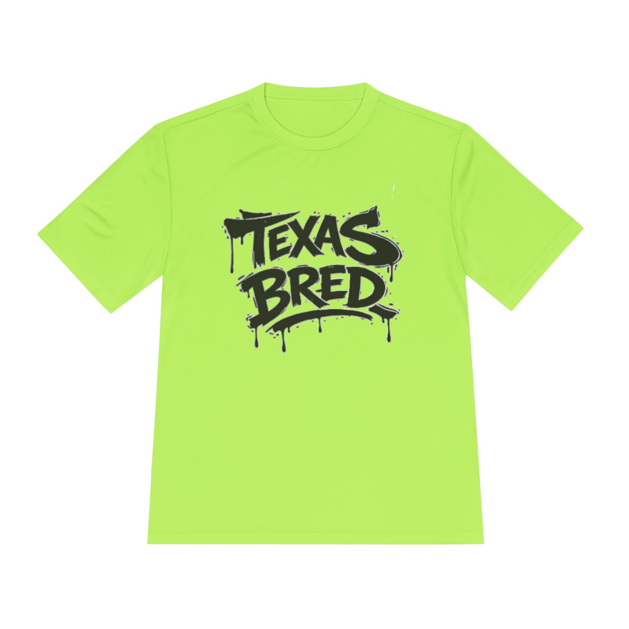 Texas Bred Moisture-Wicking Tee — Graffiti Style State Pride Shirt