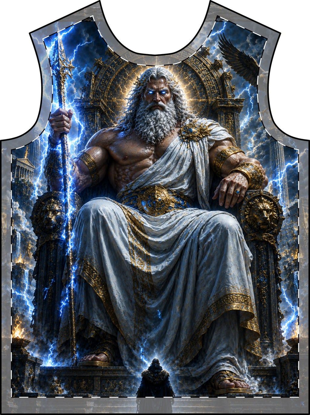 Mythic Zeus Throne All-Over Print T-Shirt