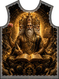 T-Shirt — Golden God Brahma All-Over Print, Hindu Deity Spiritual Graphic Tee