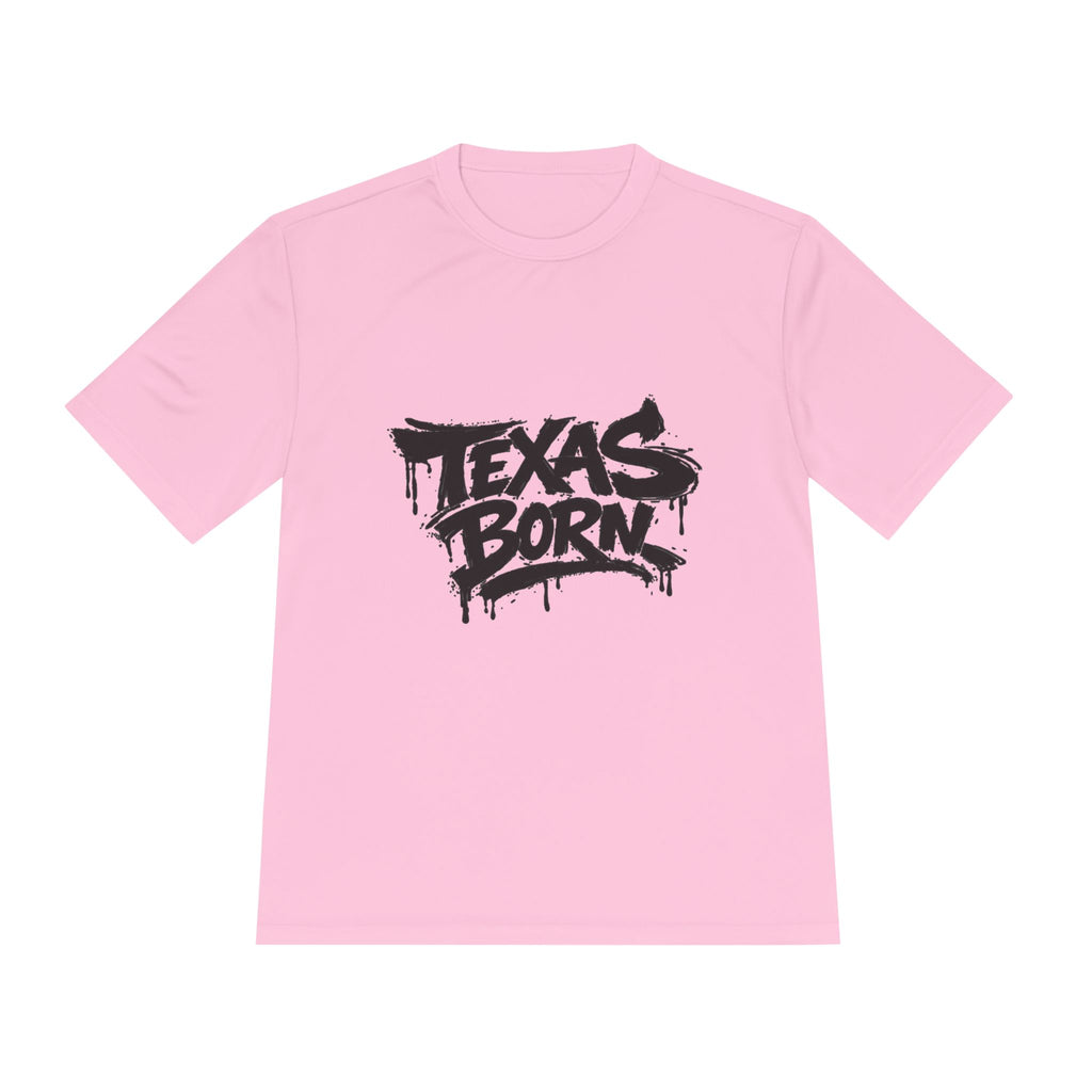 Texas Born Tee — Graffiti Style Texas Pride Moisture-Wicking Shirt