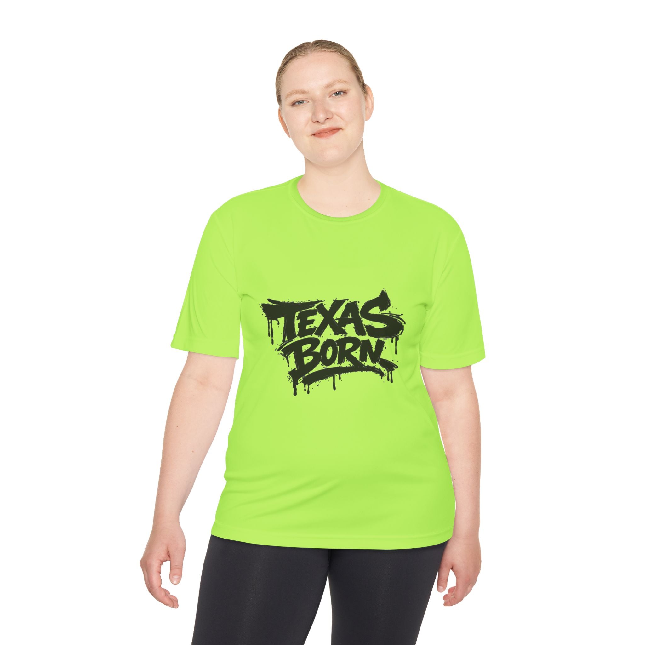 Texas Born Tee — Graffiti Style Texas Pride Moisture-Wicking Shirt