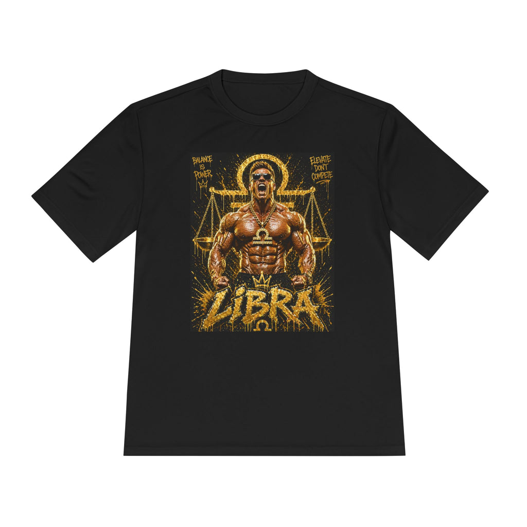 Libra Zodiac Tee — Muscular Scales Astrology Shirt