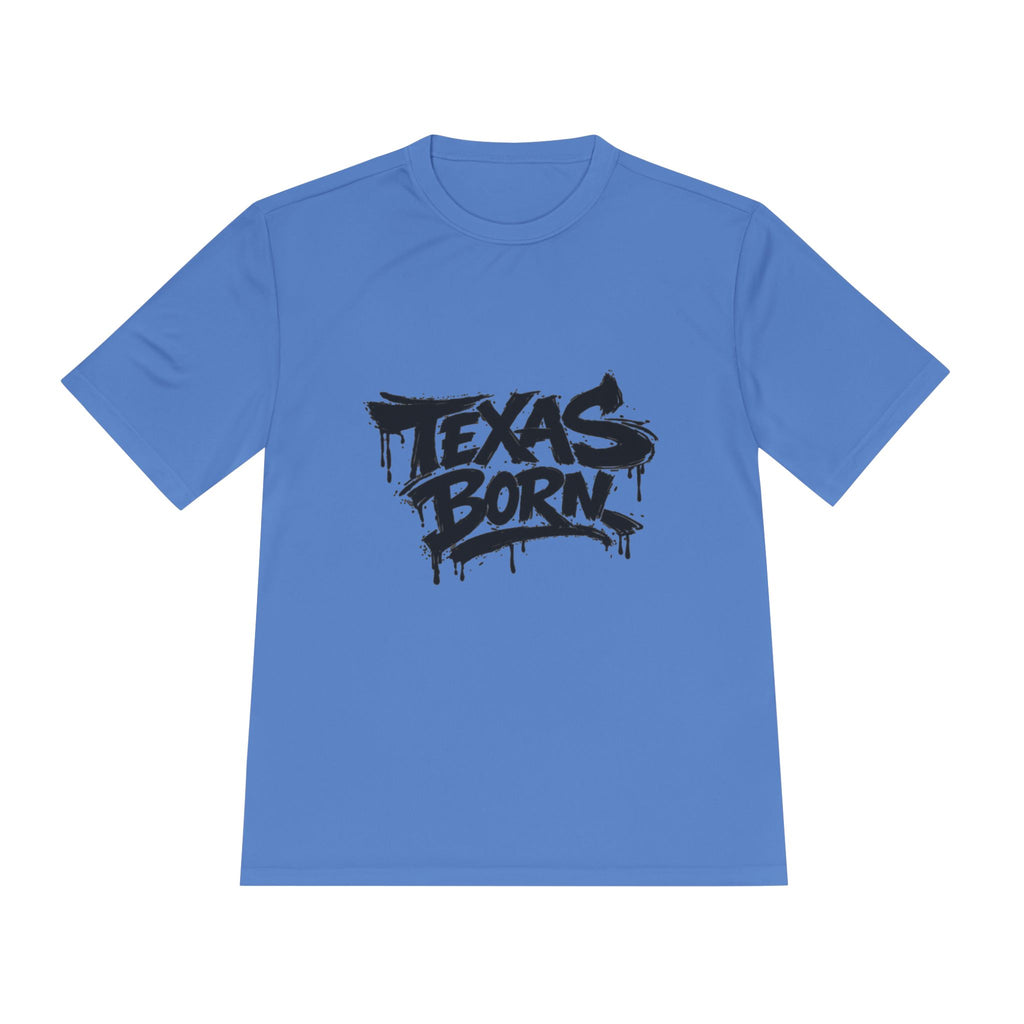 Texas Born Tee — Graffiti Style Texas Pride Moisture-Wicking Shirt