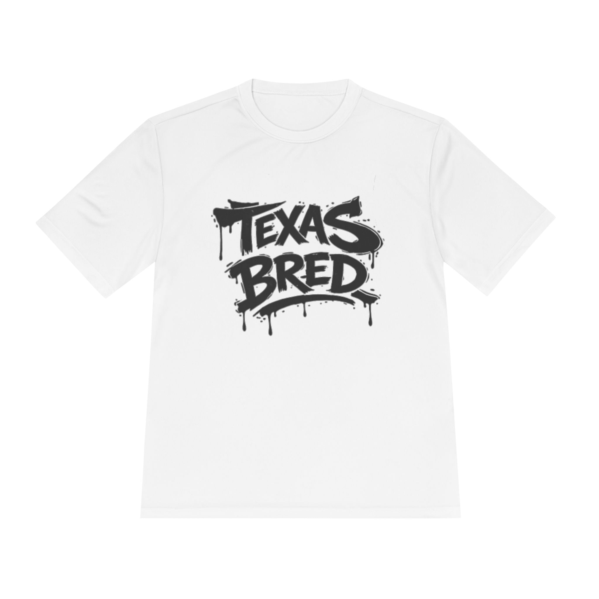 Texas Bred Moisture-Wicking Tee — Graffiti Style State Pride Shirt