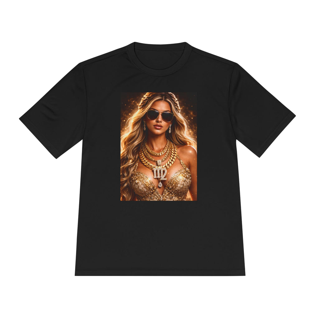 Virgo Goddess Graphic Tee — Zodiac Gold Portrait Tee