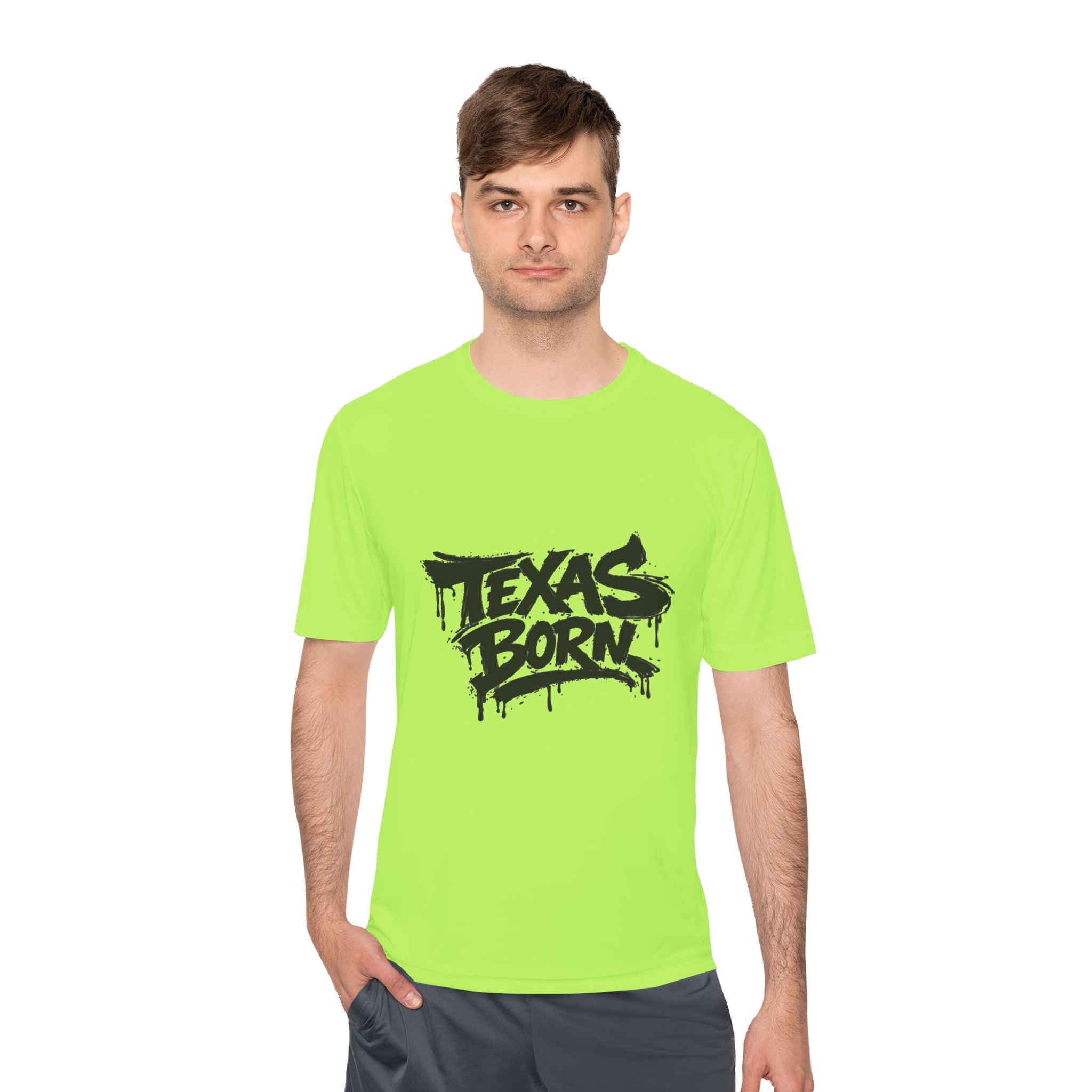 Texas Born Tee — Graffiti Style Texas Pride Moisture-Wicking Shirt