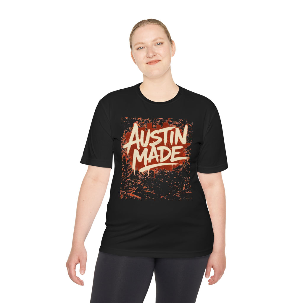 Austin Made Tee — Rustic Brush Script Graphic T‑Shirt