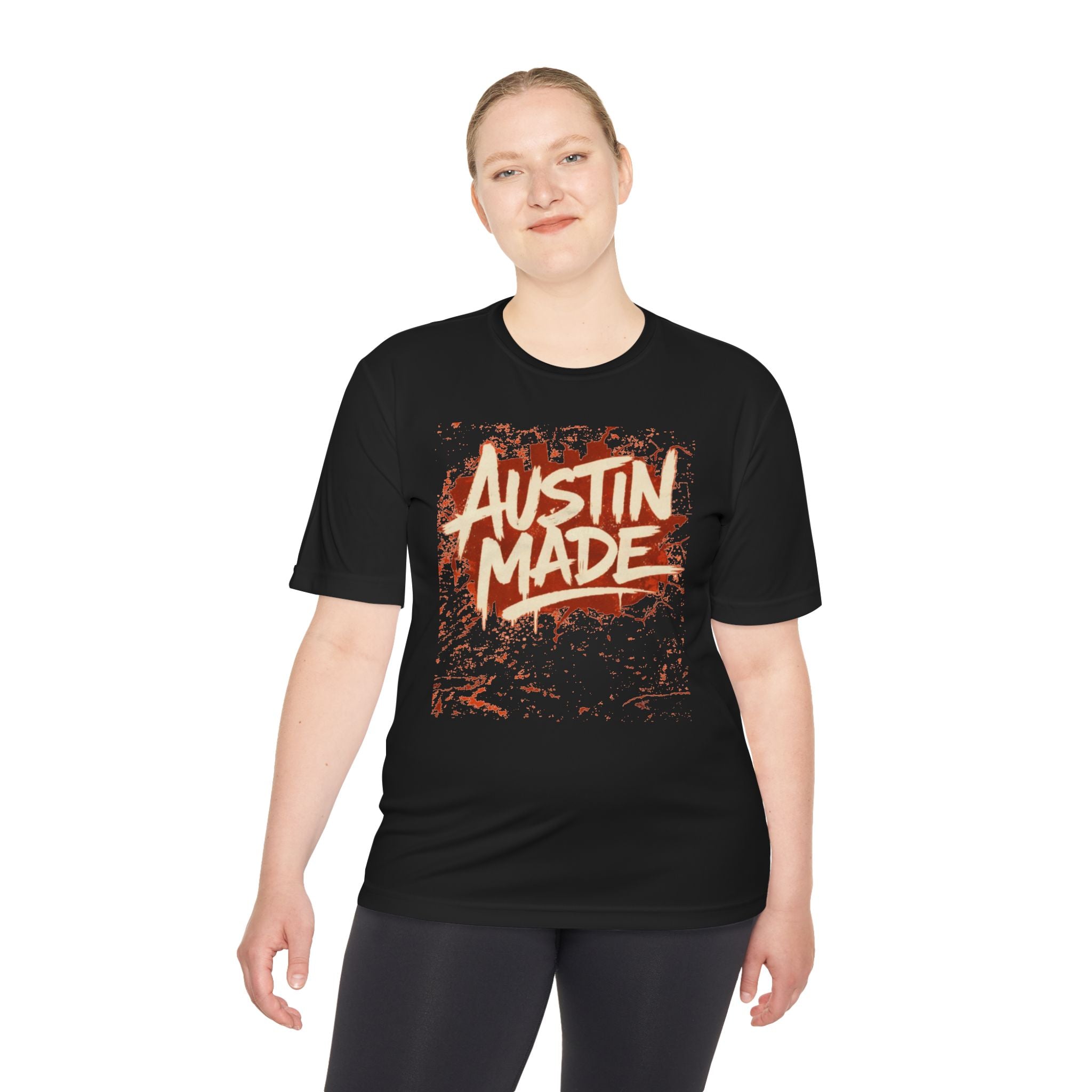 Austin Made Tee — Rustic Brush Script Graphic T‑Shirt