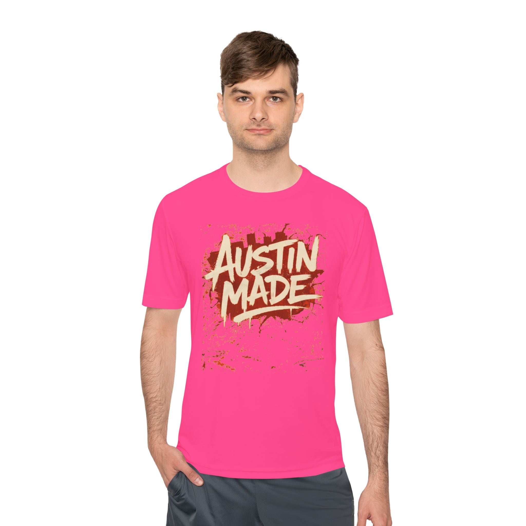 Austin Made Tee — Rustic Brush Script Graphic T‑Shirt
