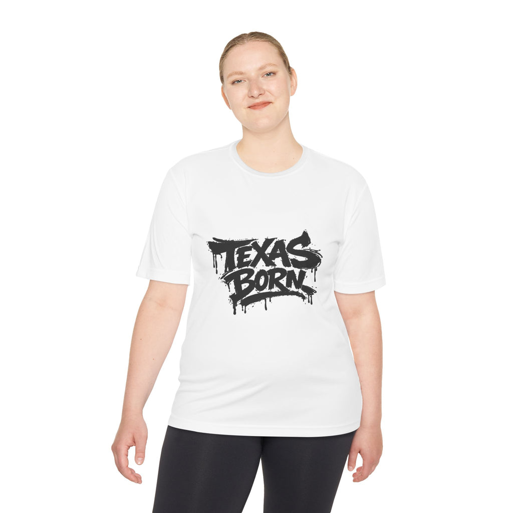 Texas Born Tee — Graffiti Style Texas Pride Moisture-Wicking Shirt