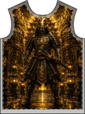 Samurai Armor Graphic Tee — Golden Warrior All-Over Print