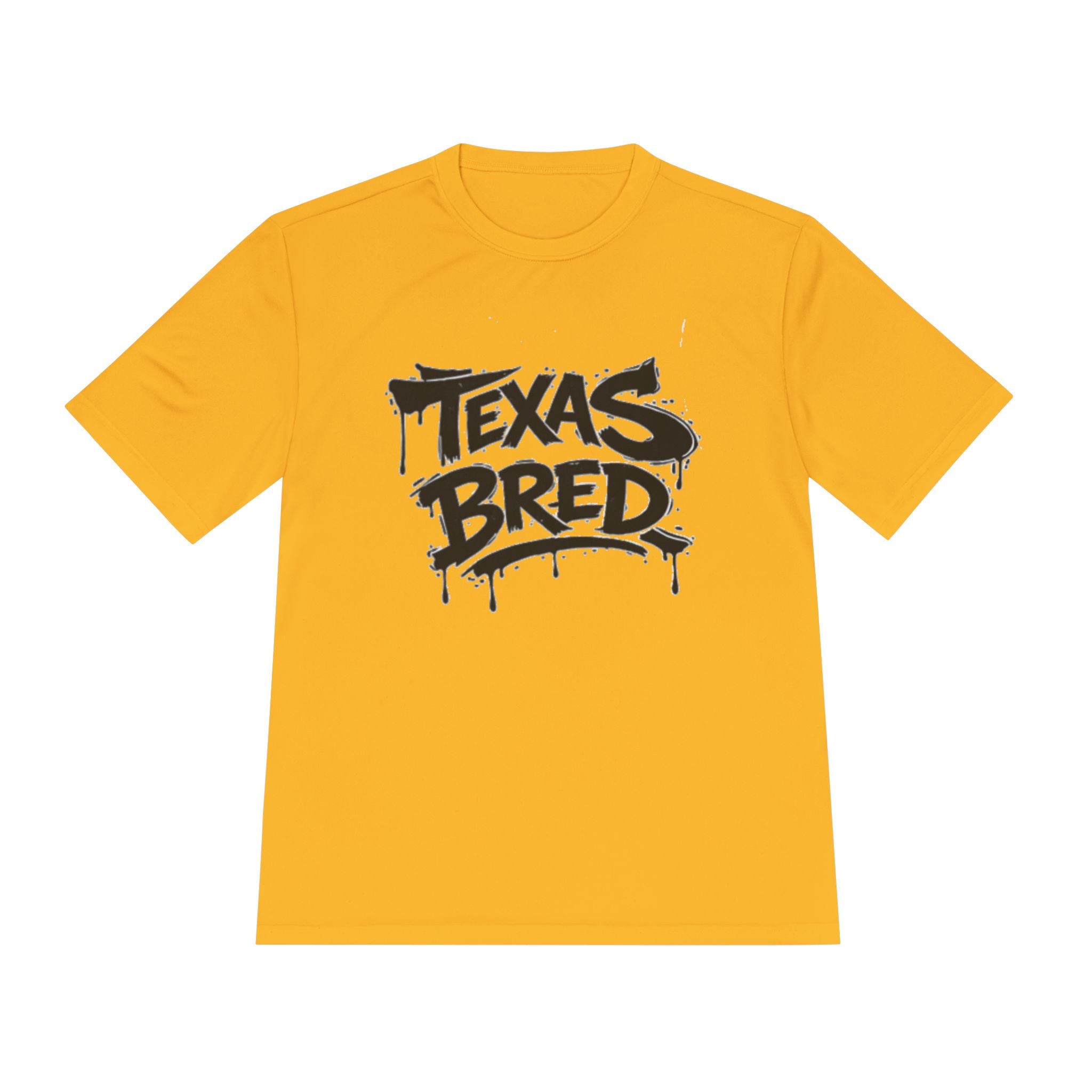 Texas Bred Moisture-Wicking Tee — Graffiti Style State Pride Shirt