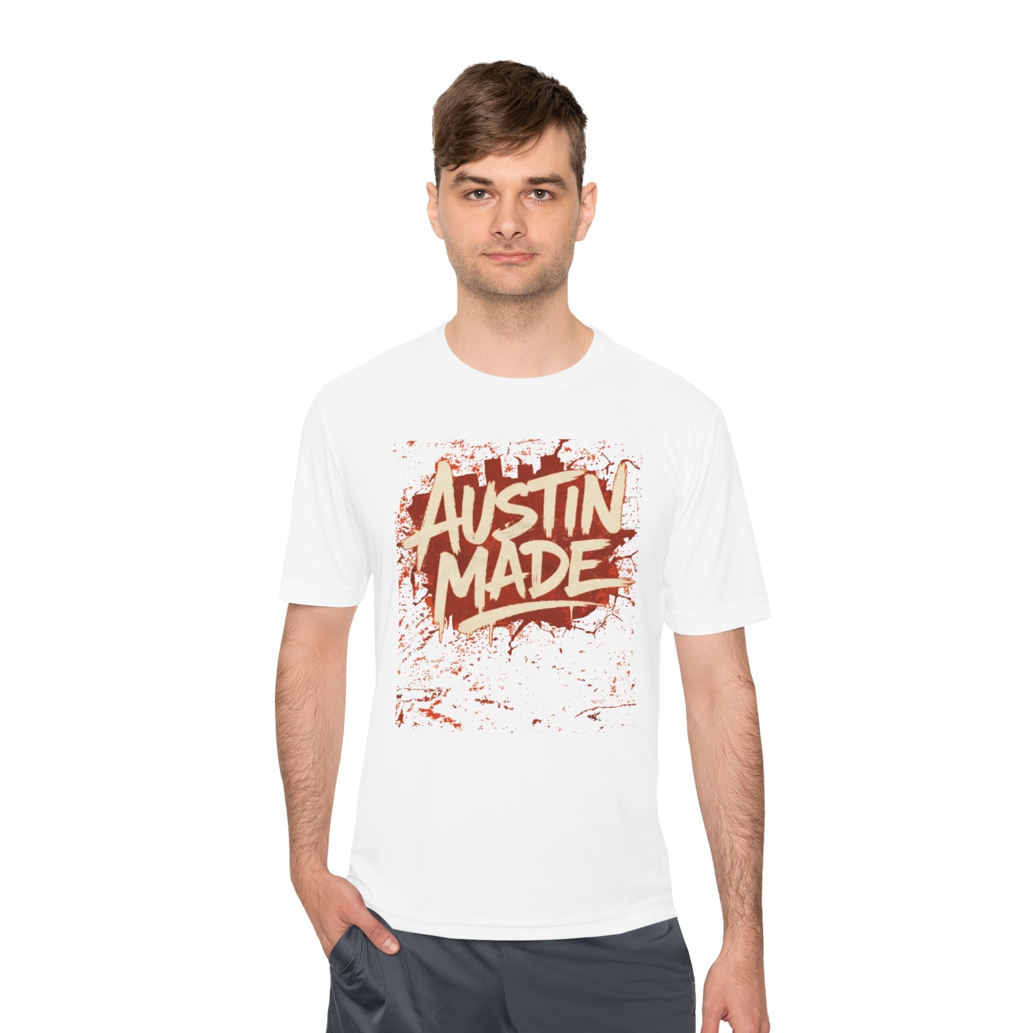 Austin Made Tee — Rustic Brush Script Graphic T‑Shirt