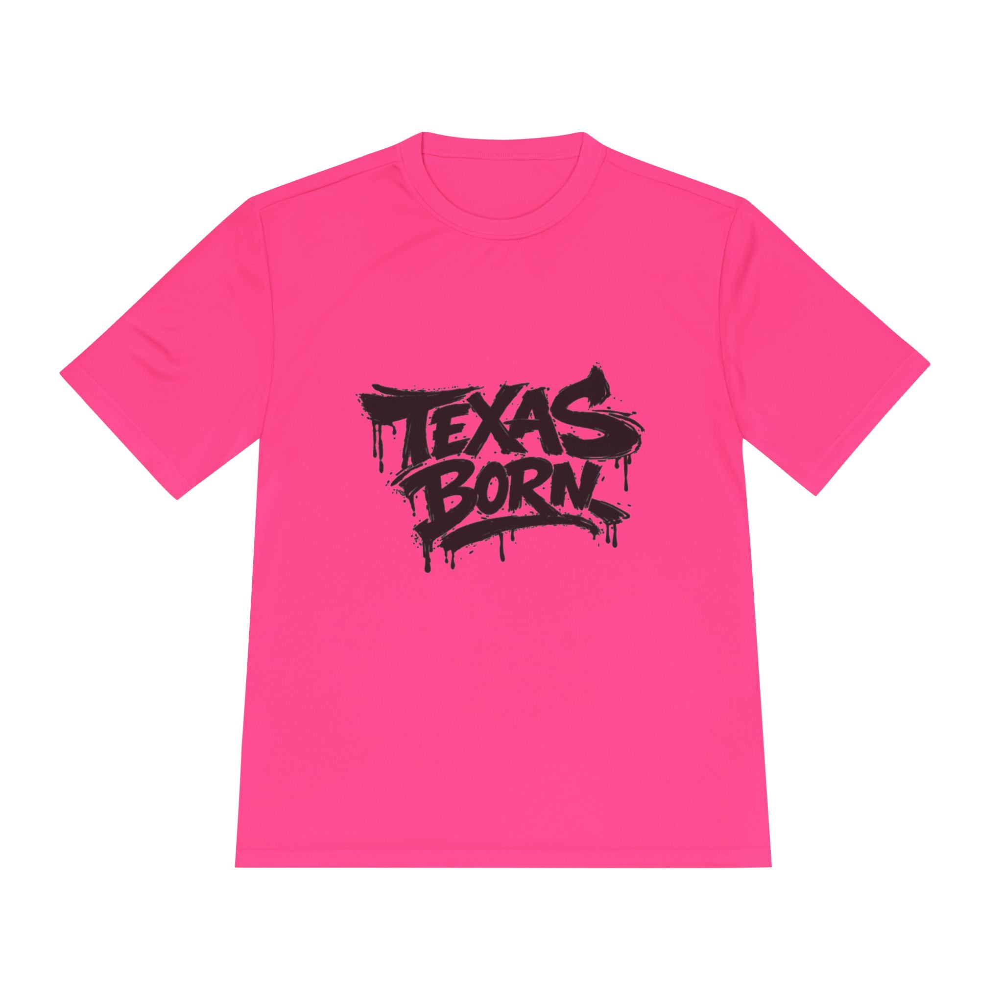 Texas Born Tee — Graffiti Style Texas Pride Moisture-Wicking Shirt
