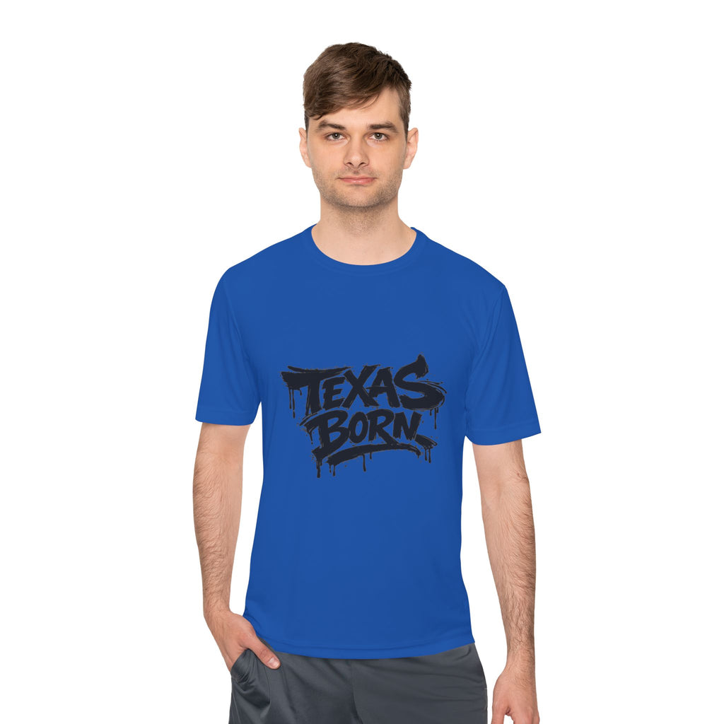 Texas Born Tee — Graffiti Style Texas Pride Moisture-Wicking Shirt