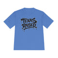 Texas Raised Moisture-Wicking Tee — Bold Graffiti State Pride Shirt