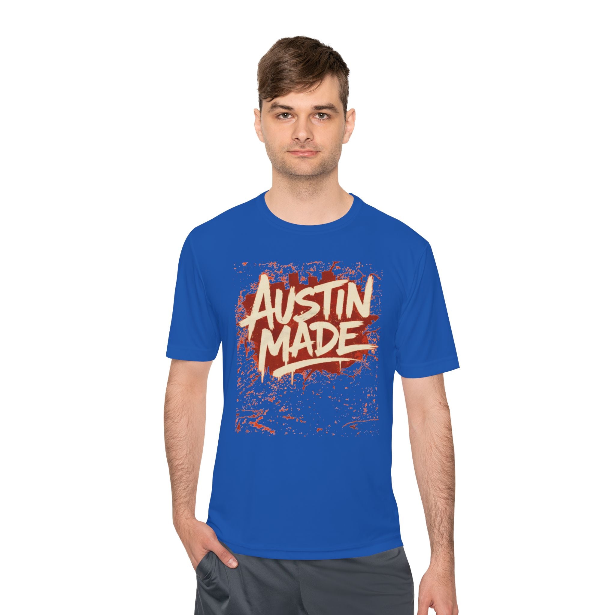 Austin Made Tee — Rustic Brush Script Graphic T‑Shirt