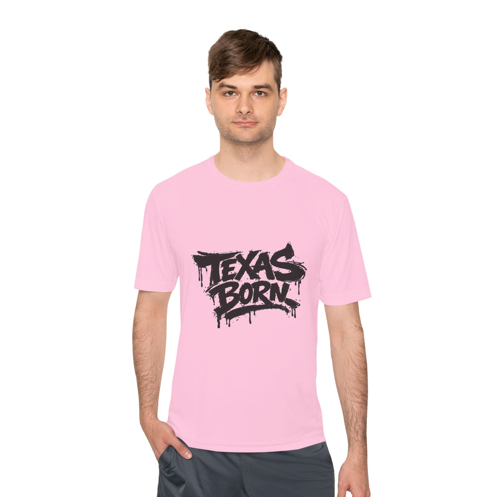 Texas Born Tee — Graffiti Style Texas Pride Moisture-Wicking Shirt