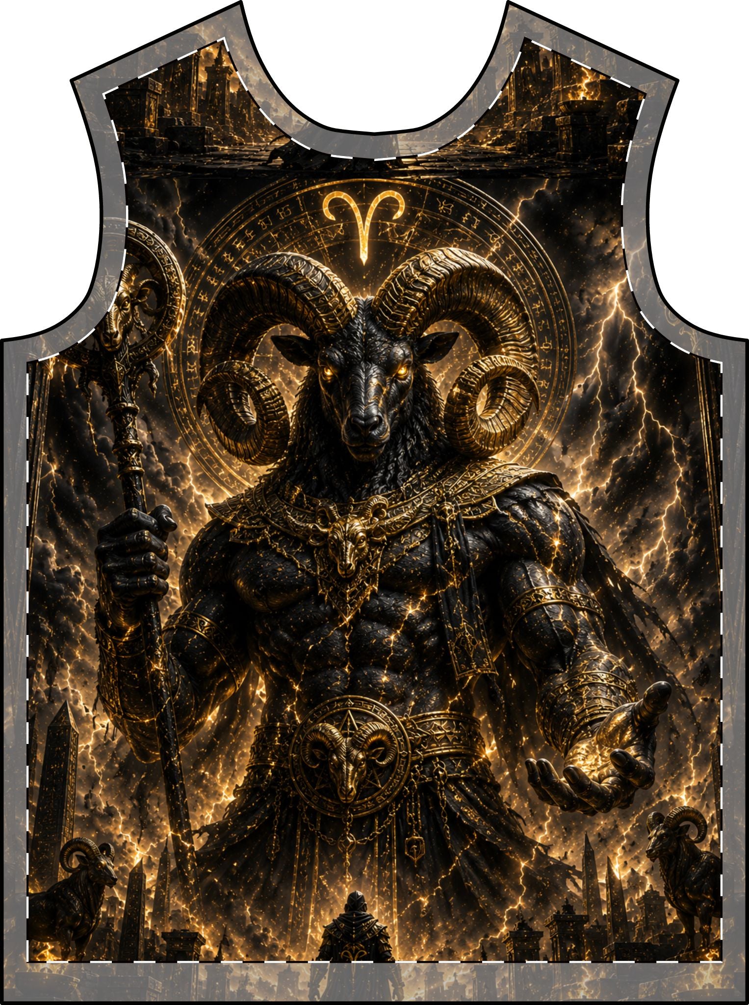 Aries Zodiac Men's T-Shirt (AOP)