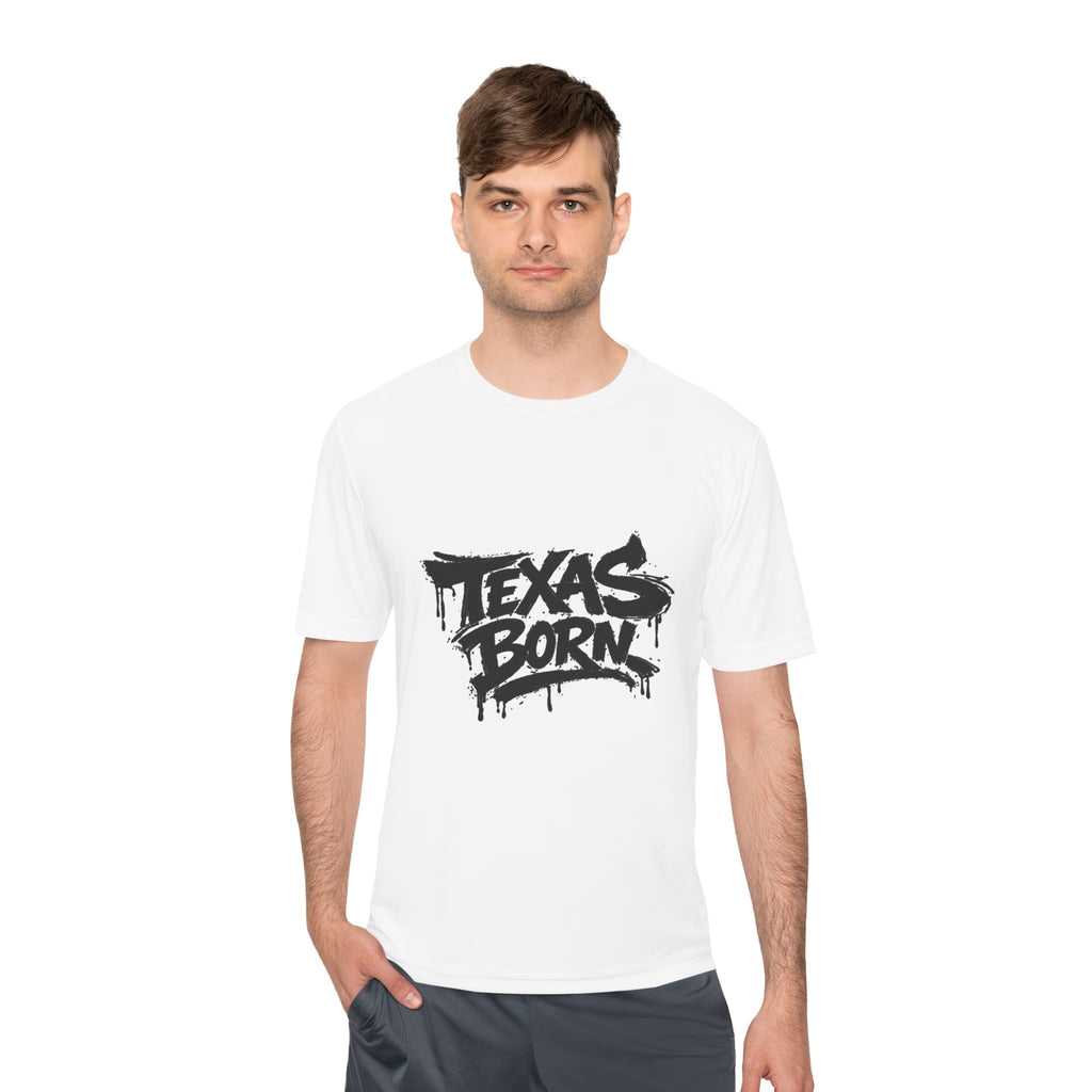 Texas Born Tee — Graffiti Style Texas Pride Moisture-Wicking Shirt