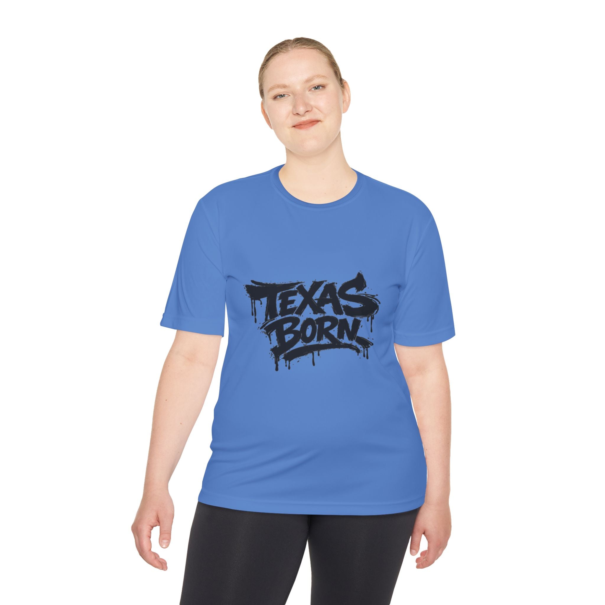 Texas Born Tee — Graffiti Style Texas Pride Moisture-Wicking Shirt