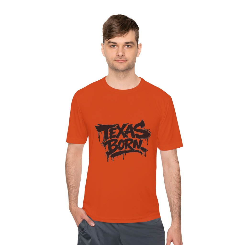 Texas Born Tee — Graffiti Style Texas Pride Moisture-Wicking Shirt