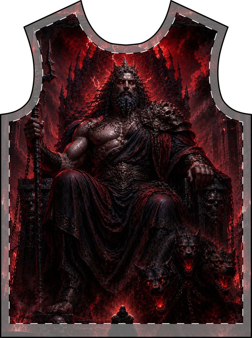 Mythic Dark God Hades Graphic T-Shirt