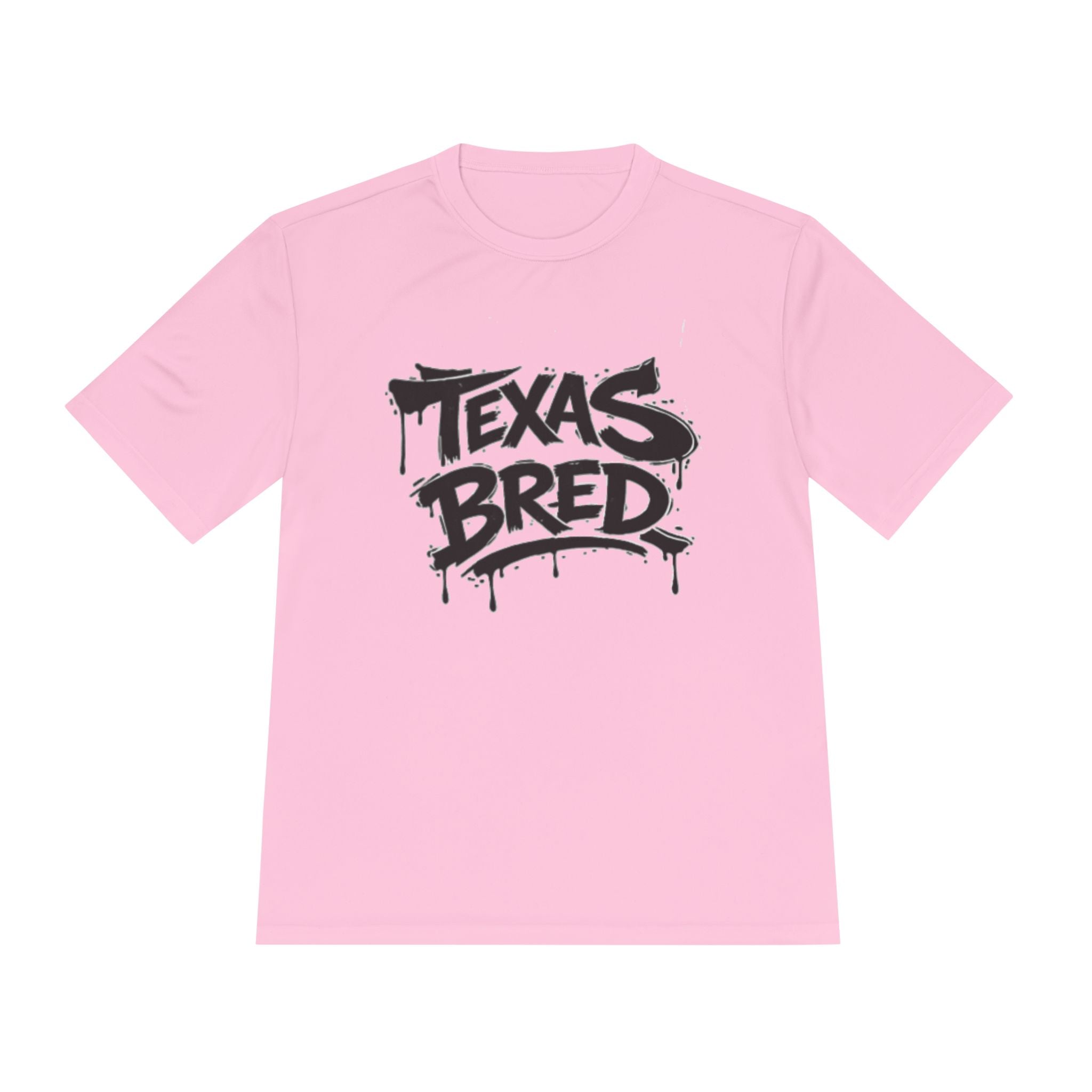 Texas Bred Moisture-Wicking Tee — Graffiti Style State Pride Shirt