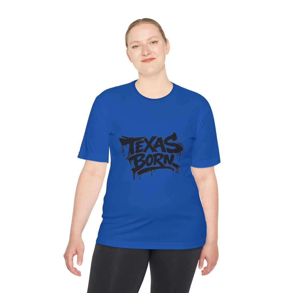 Texas Born Tee — Graffiti Style Texas Pride Moisture-Wicking Shirt