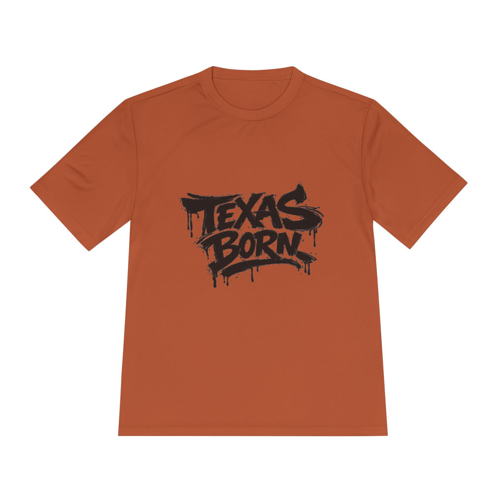 Texas Born Tee — Graffiti Style Texas Pride Moisture-Wicking Shirt