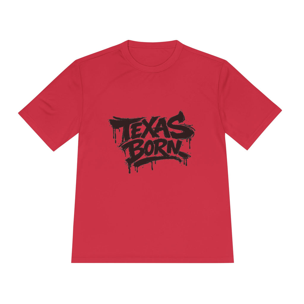 Texas Born Tee — Graffiti Style Texas Pride Moisture-Wicking Shirt