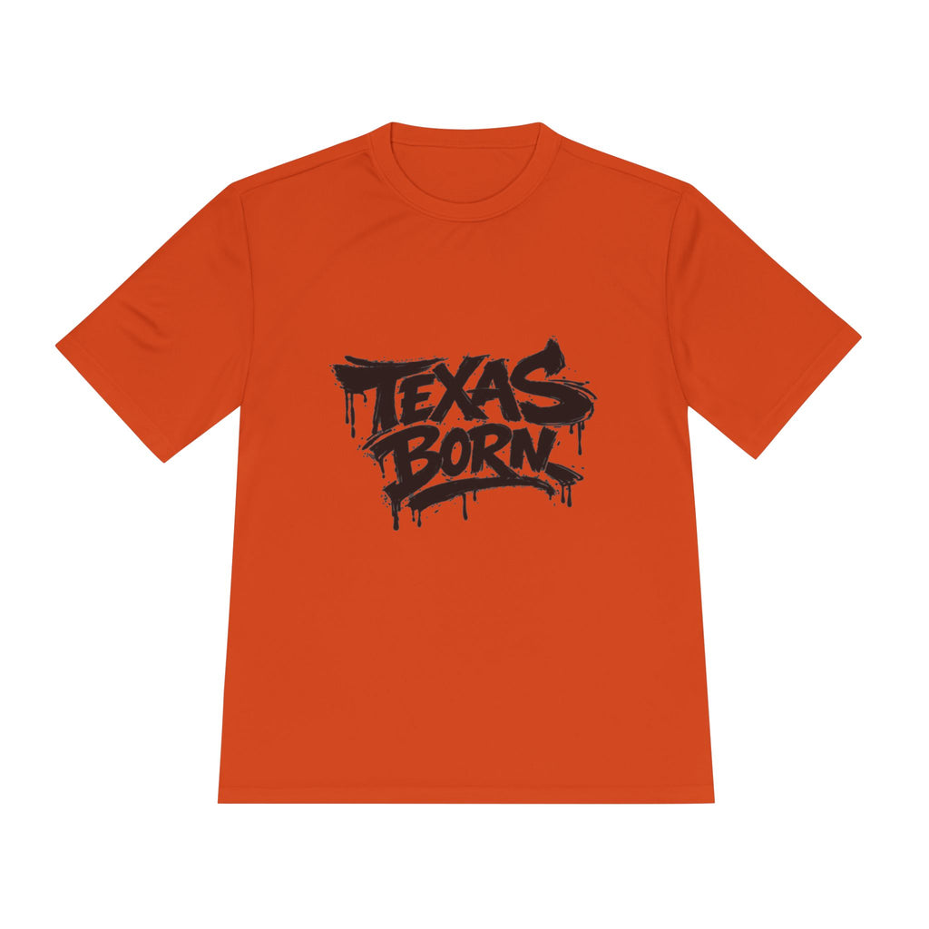 Texas Born Tee — Graffiti Style Texas Pride Moisture-Wicking Shirt
