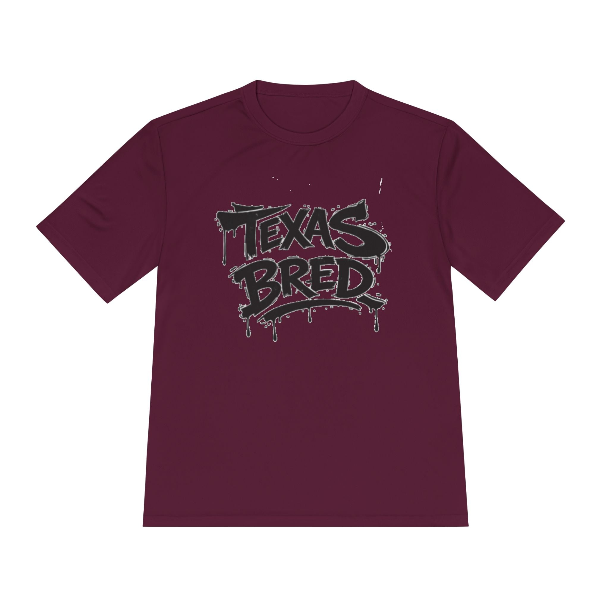 Texas Bred Moisture-Wicking Tee — Graffiti Style State Pride Shirt