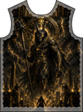 Seth God Of Chaos Warrior Graphic Tee — Egyptian God Mythic Black Gold T-Shirt