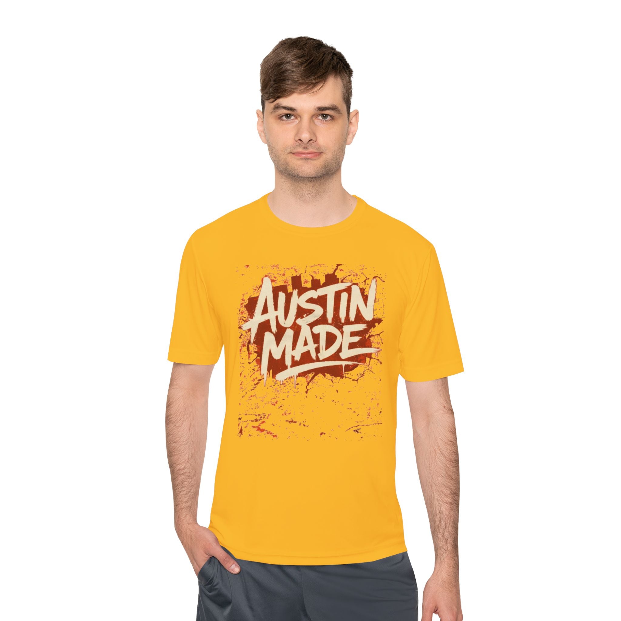 Austin Made Tee — Rustic Brush Script Graphic T‑Shirt