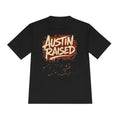 Austin Raised Moisture-Wicking Tee — Retro Graffiti Texas Pride Shirt