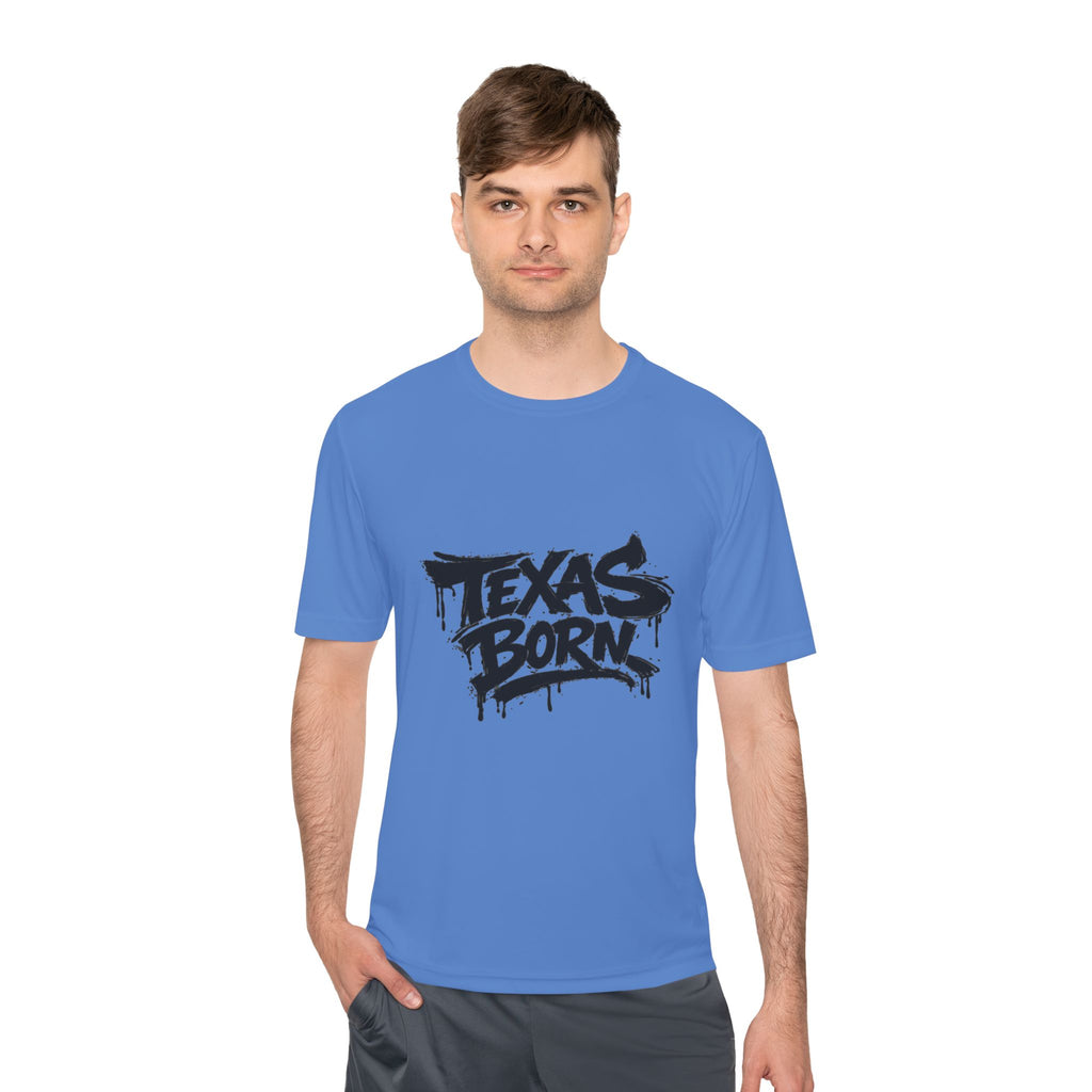 Texas Born Tee — Graffiti Style Texas Pride Moisture-Wicking Shirt
