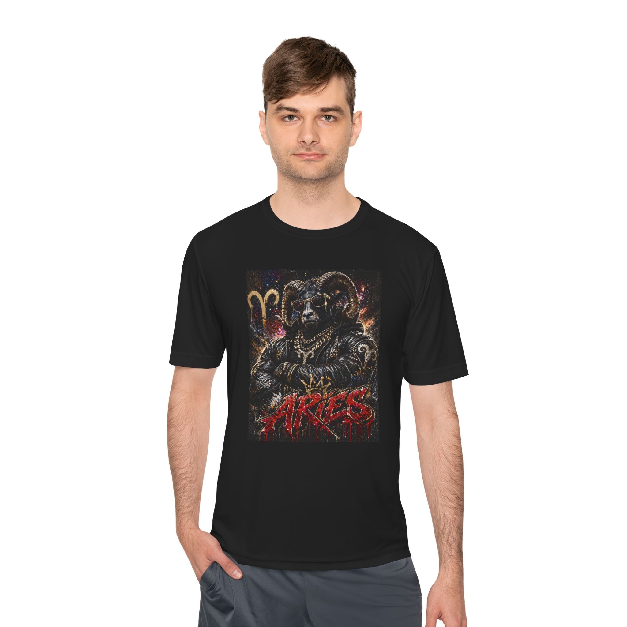 Aries Ram Warrior Graphic Tee — Zodiac Astrology Shirt