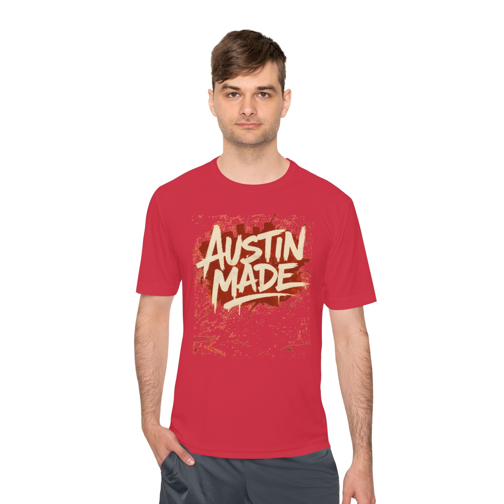 Austin Made Tee — Rustic Brush Script Graphic T‑Shirt