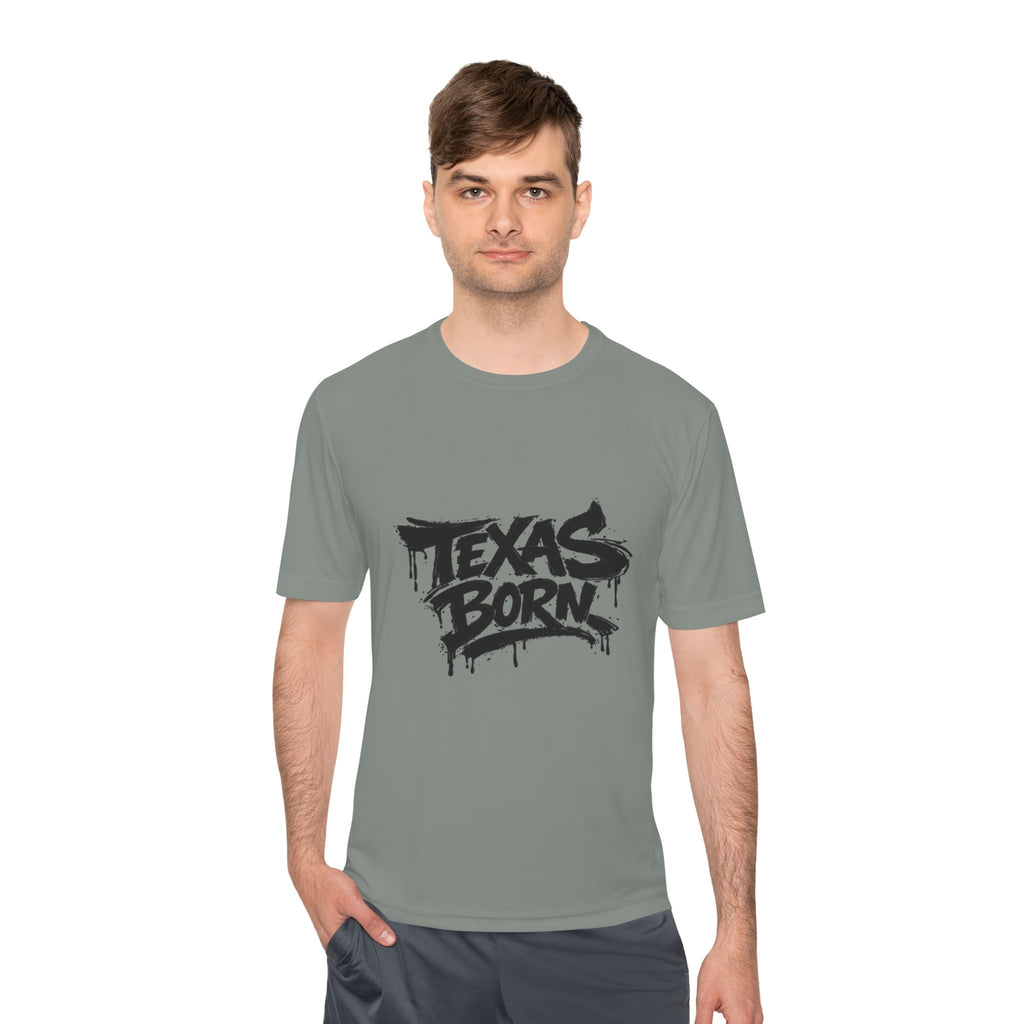Texas Born Tee — Graffiti Style Texas Pride Moisture-Wicking Shirt